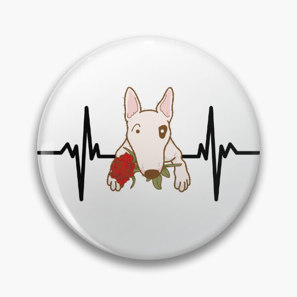 Item preview, Bull Terrier In Love and his Heart Beat  designed and sold by BelieveG.