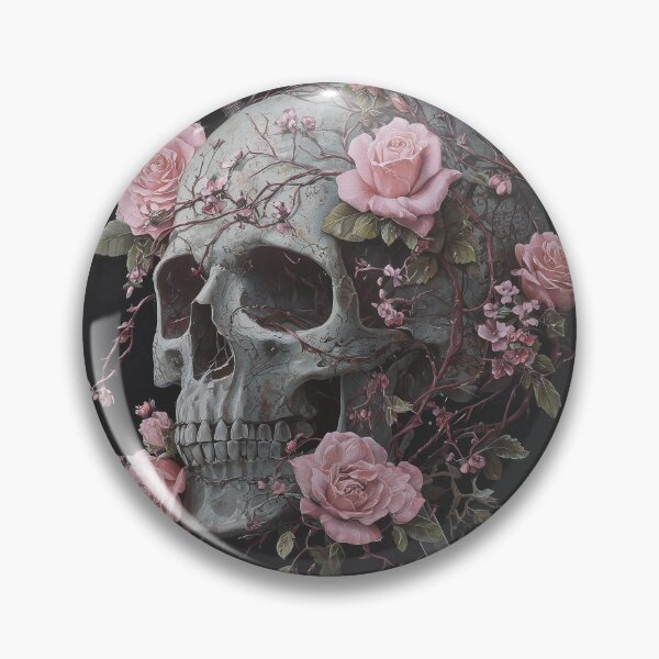 Item preview, Delicate Feminine Skull Adorned With Roses designed and sold by Synthartik.