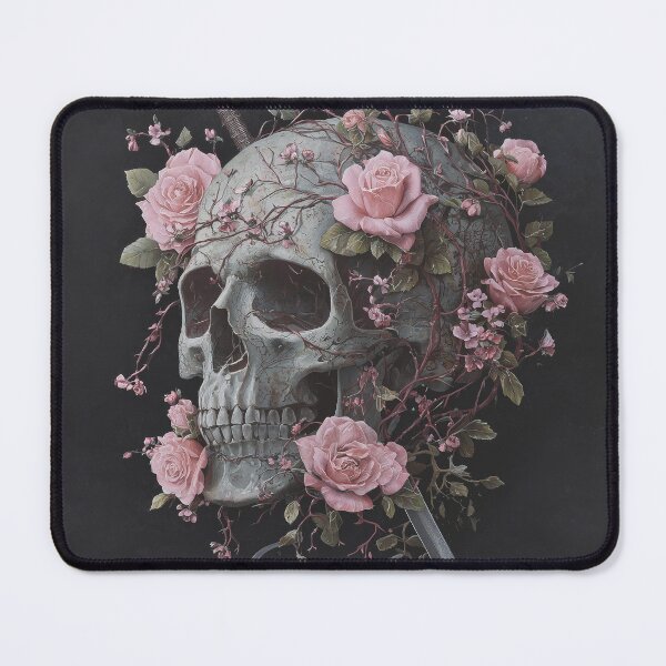 Item preview, Delicate Feminine Skull Adorned With Roses designed and sold by Synthartik.