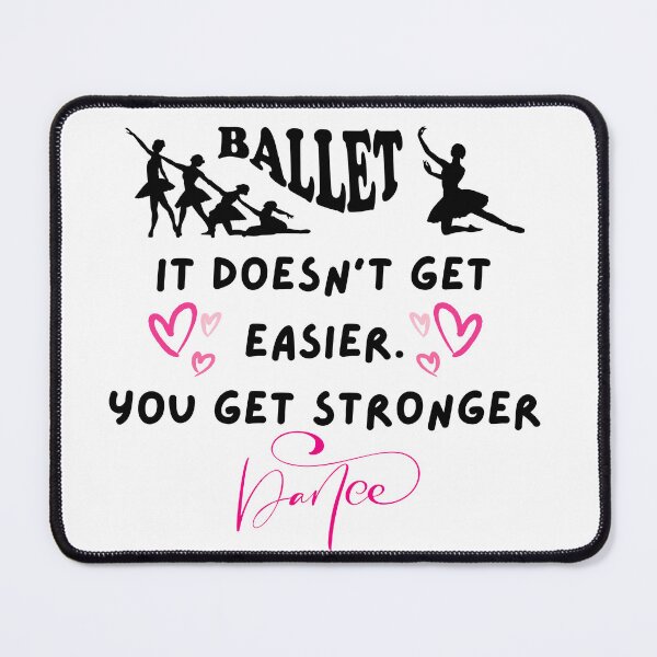 Item preview, Motivational ballet quote. Strong Hardwork designed and sold by Dance Vibes: Blingit Studios.