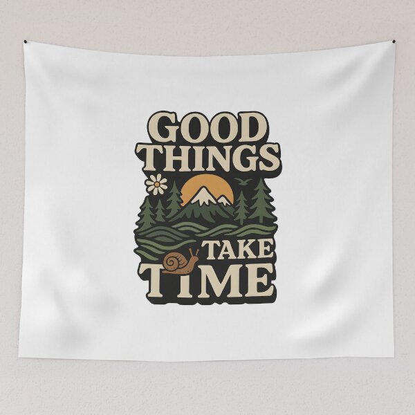 Item preview, Timeless Bloom - Good Things Take Time designed and sold by inkNext.