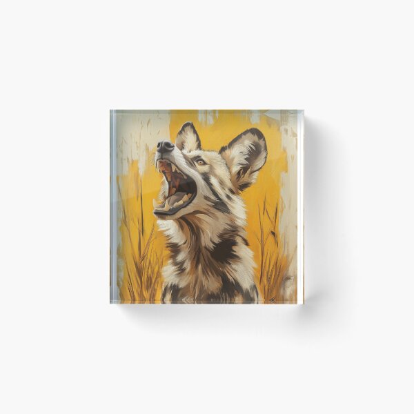 Item preview, Stunning African wild dog Painting for Home & Office designed and sold by LazyOwlStore.