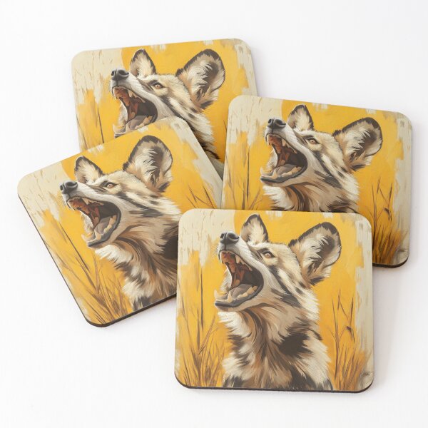 Item preview, Stunning African wild dog Painting for Home & Office designed and sold by LazyOwlStore.