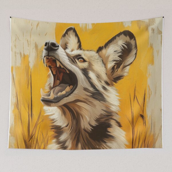 Item preview, Stunning African wild dog Painting for Home & Office designed and sold by LazyOwlStore.