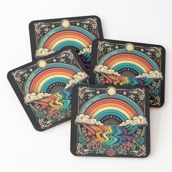 Item preview, "Retro Rainbow Pride Sunset – Vintage LGBTQ+ Art Design" designed and sold by KumarDesignLab.