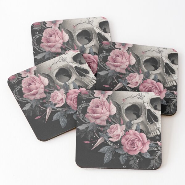 Item preview, Delicate Feminine Skull Adorned With Roses 2 designed and sold by Synthartik.
