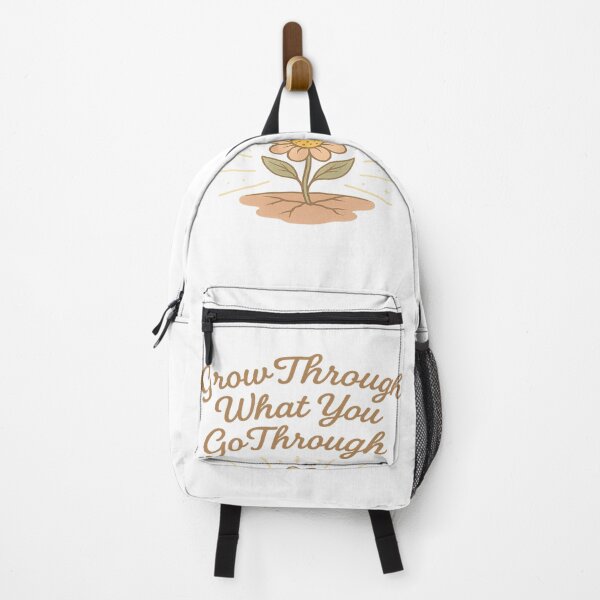 Item preview, Grow Through What You Go Through – Motivational Flower Design designed and sold by CalicoRandom.