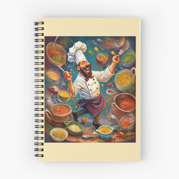 Item preview, "Joyful Chef: Vibrant Culinary Enthusiasm" designed and sold by Artisticanvas.