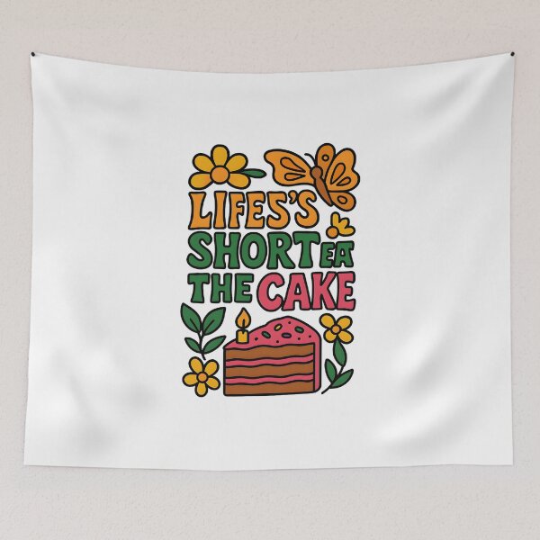 Item preview, Life’s Short Eat the Cake designed and sold by inkNext.