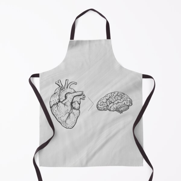 Item preview, Heart Over Mind - Minimal Philosophy Illustration designed and sold by LeilaSolenne.