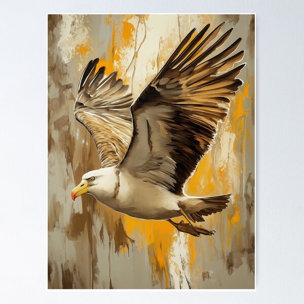 Item preview, Stunning Albatross Painting for Home & Office designed and sold by LazyOwlStore.