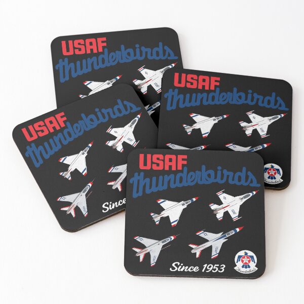 Item preview, USAF Thunderbirds Diamond Formation F‑16 Aerobatic Jet Design for Airshows designed and sold by Reagan Towne.