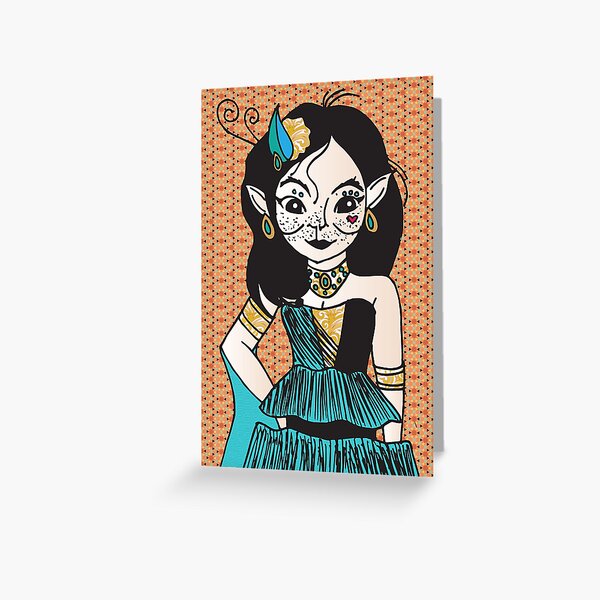 Bjork Illustrated Greeting Card