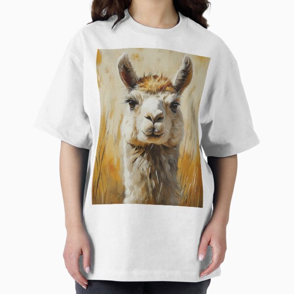 Vista previa del artículo con la obra «Impresionante pintura de alpaca para el hogar y la oficina», diseñado y vendido por LazyOwlStore.