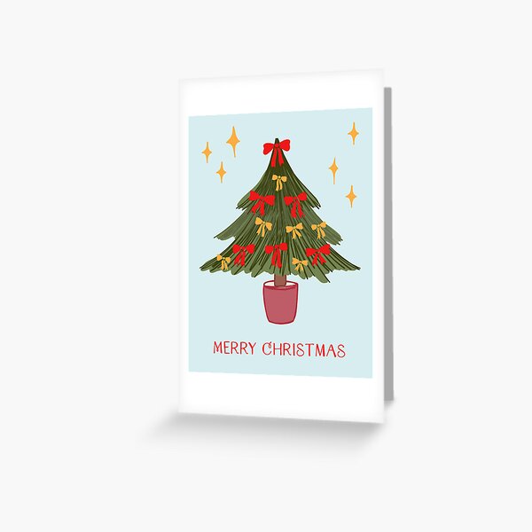 Item preview, Merry Christmas Tree with bows designed and sold by FrancesPoff.