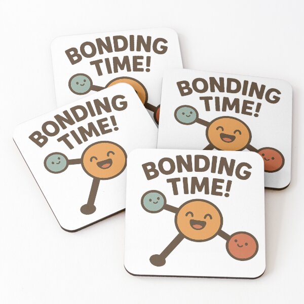 Item preview, Bonding Time! – Cute Chemistry Molecule Pun designed and sold by Bluntdivas.