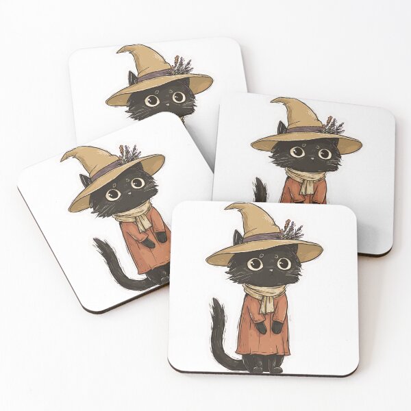 Item preview, Spooky Witchy Black Cat designed and sold by bapupa.
