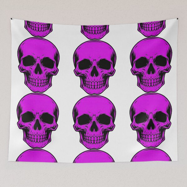Item preview, Neon Pink Skull Illustration - Bold and Edgy Graphic Design designed and sold by ArtfulWeave.