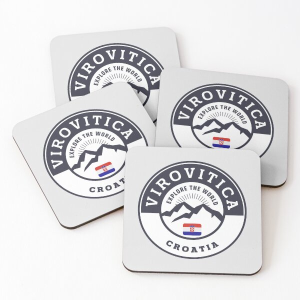 Item preview, Virovitica Croatia Black and White Crest designed and sold by World Designs.