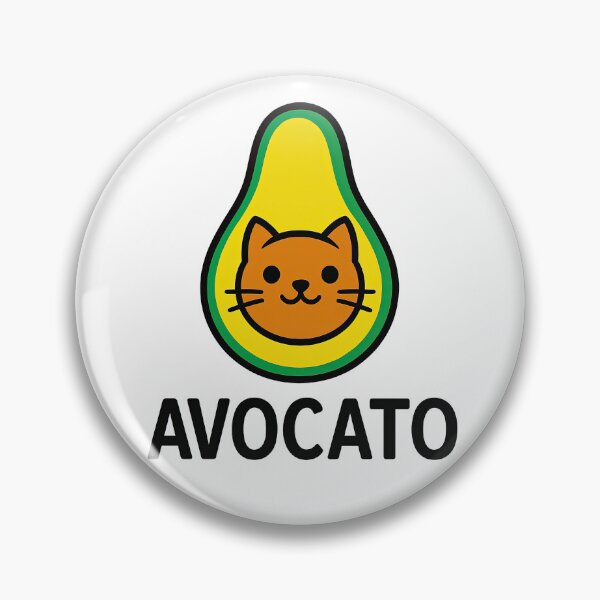 Item preview, Cute Avocado Cat Mashup – Funny Avocato Design designed and sold by ArtfulWeave.