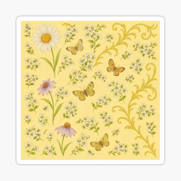 Aperçu de l'œuvre Gustav Klimt Floral Botanique créée et vendue par maniacfitness.
