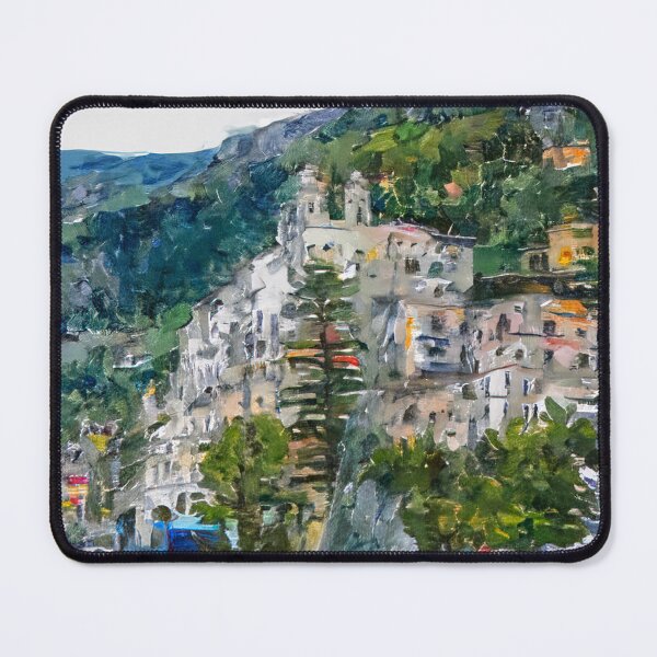 Item preview, Amalfi town , Campania, Italy water color painting designed and sold by Photopat.
