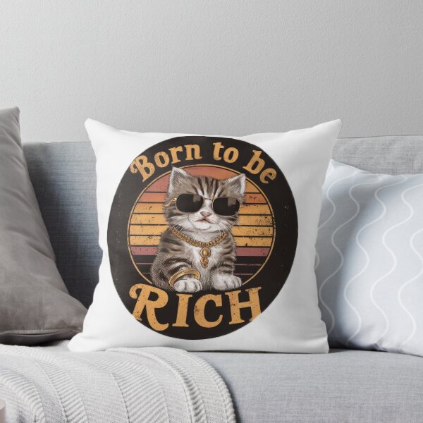 Item preview, cute funny cat kitten with golden decorations,cute cat,cute funny,funny cat designed and sold by Expressions-Sel.