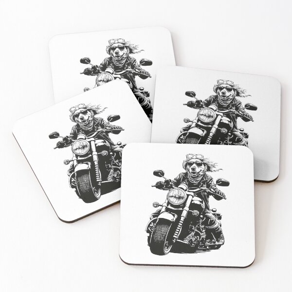 Item preview, Dog rides a heavy motorcycle designed and sold by Made-by-Gus.