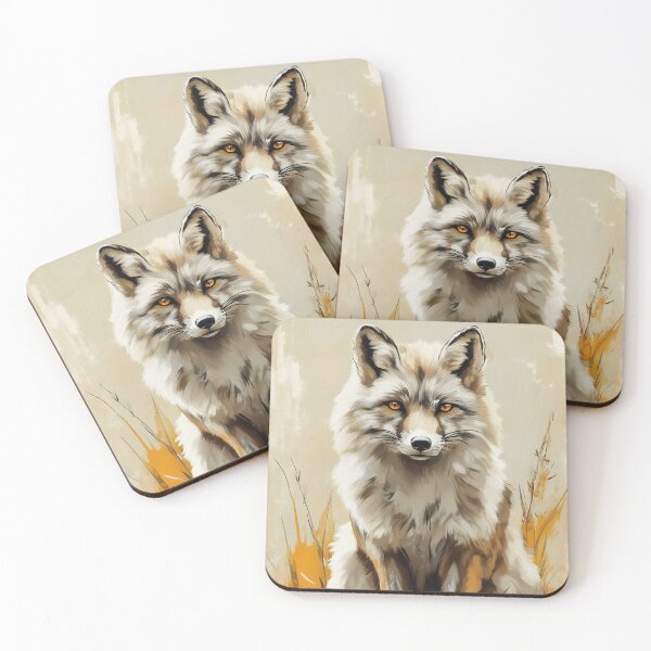 Item preview, Stunning Arctic Fox Painting for Home & Office designed and sold by LazyOwlStore.