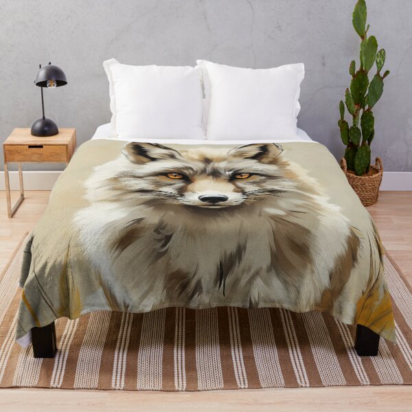 Item preview, Stunning Arctic Fox Painting for Home & Office designed and sold by LazyOwlStore.