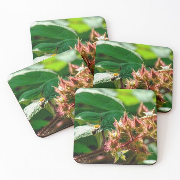 Item preview, Japanese  wineberry with bee designed and sold by Photopat.