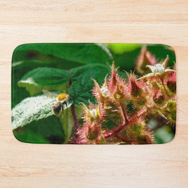 Item preview, Japanese  wineberry with bee designed and sold by Photopat.