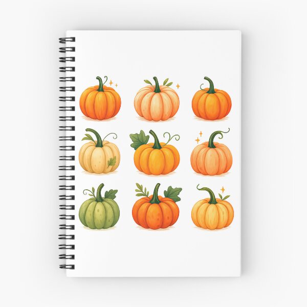 Item preview, Cute Pumpkins Watercolor Illustration Fall Autumn Harvest Design designed and sold by ArtfulWeave.