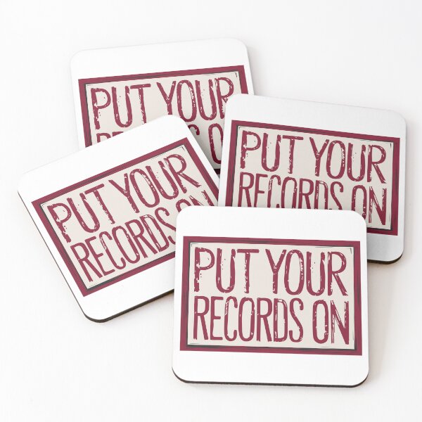 Item preview, Put Your Records On designed and sold by Angry Swan Designs.