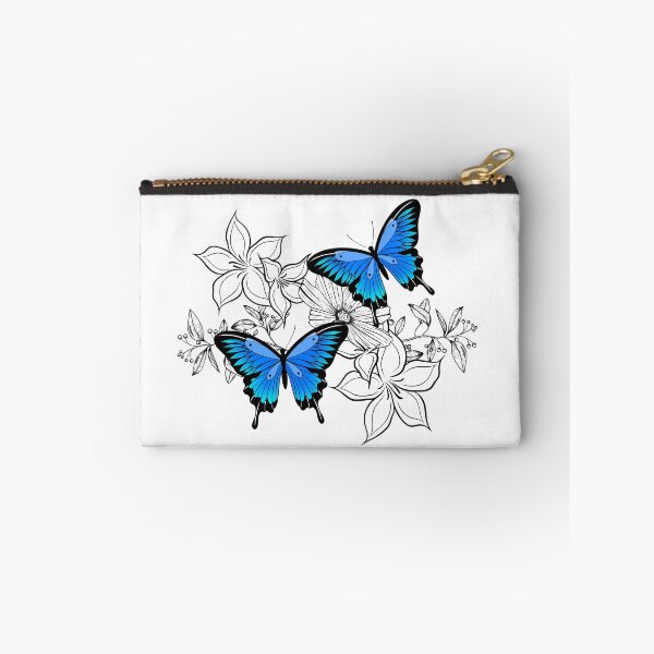 Item preview, Blue Butterflies Floral Design – Modern Botanical Art designed and sold by Martapp.