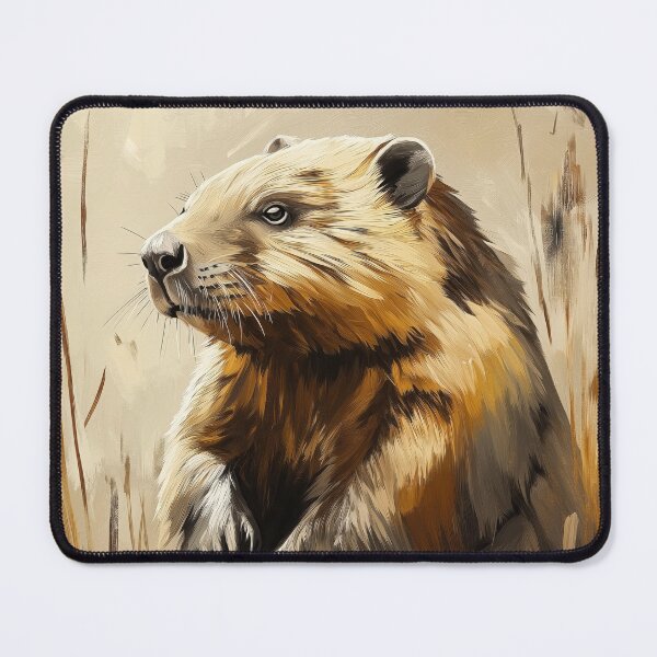 Item preview, Stunning Beaver Painting for Home & Office designed and sold by LazyOwlStore.