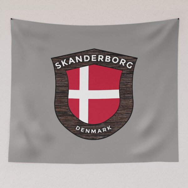 Item preview, Skanderborg Denmark Emblem Flag designed and sold by World Designs.