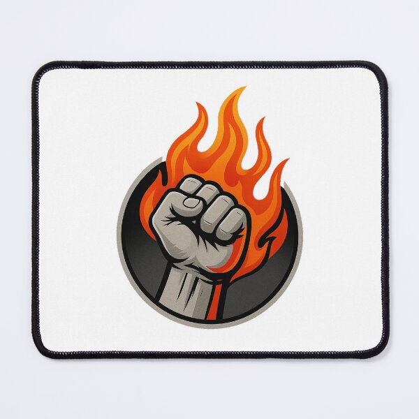 Item preview, Strong fist in flames designed and sold by Phanteom.