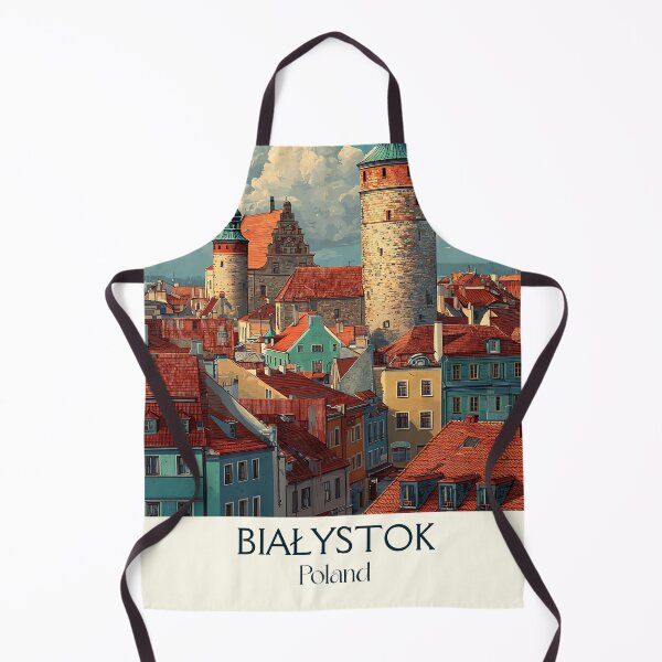 Item preview, Białystok Poland Poster – Vintage Cityscape Art Print designed and sold by TuncGK.