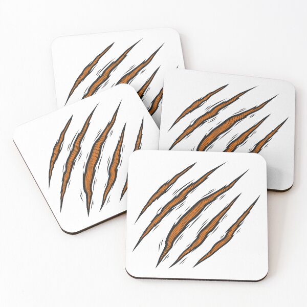 Item preview, Big Tiger Scratch Marks Dark Yellow 5 Claws designed and sold by Innercosmic.
