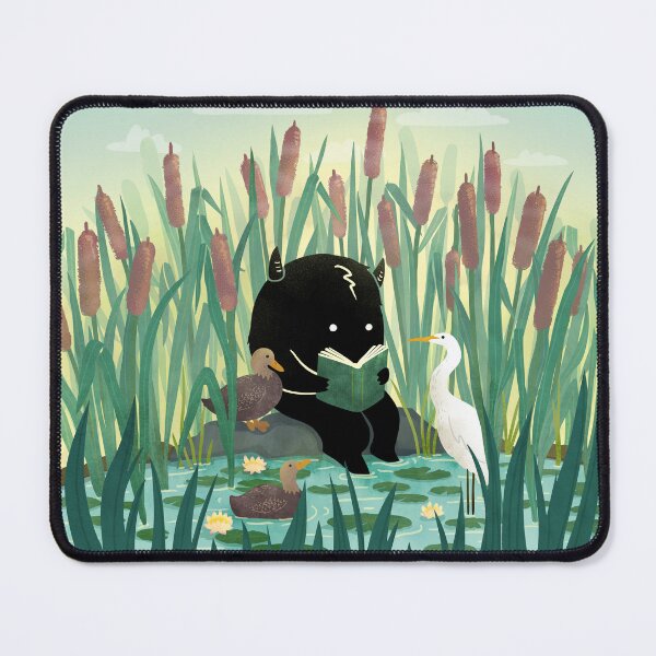 Item preview, A Quiet Lake Spot – Book Lover Monster  designed and sold by littleclyde.
