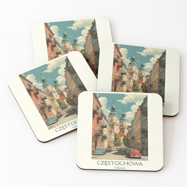 Item preview, Częstochowa Poland Poster – Jasna Góra Travel Art designed and sold by TuncGK.