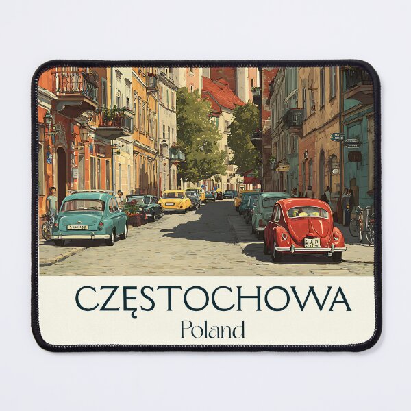 Item preview, Częstochowa Poland Poster – Jasna Góra Travel Art designed and sold by TuncGK.