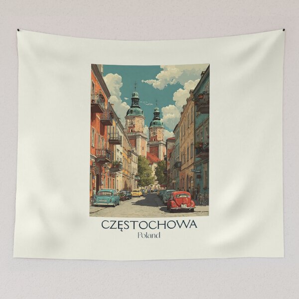 Artikelvorschau, Częstochowa Polen Poster – Jasna Góra Reisekunst entworfen und verkauft von TuncGK.