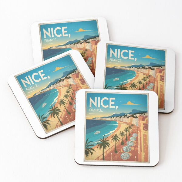 Item preview, Nice France Retro French Riviera Travel Sticker designed and sold by stickercuffs.