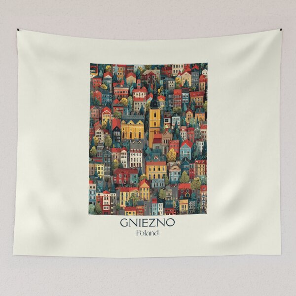 Item preview, Gniezno Poster – Historic Polish Capital in Vintage Style designed and sold by TuncGK.