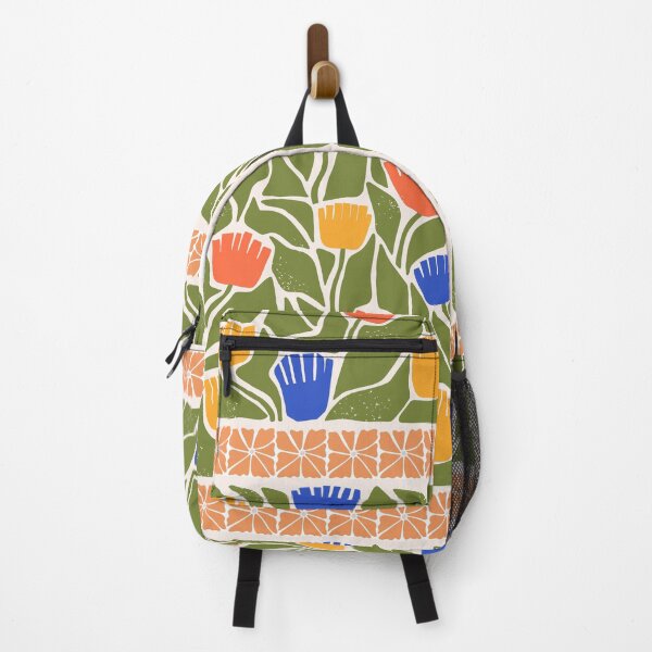 Item preview, Vibrant folk art floral pattern designed and sold by BLITZNBLING.
