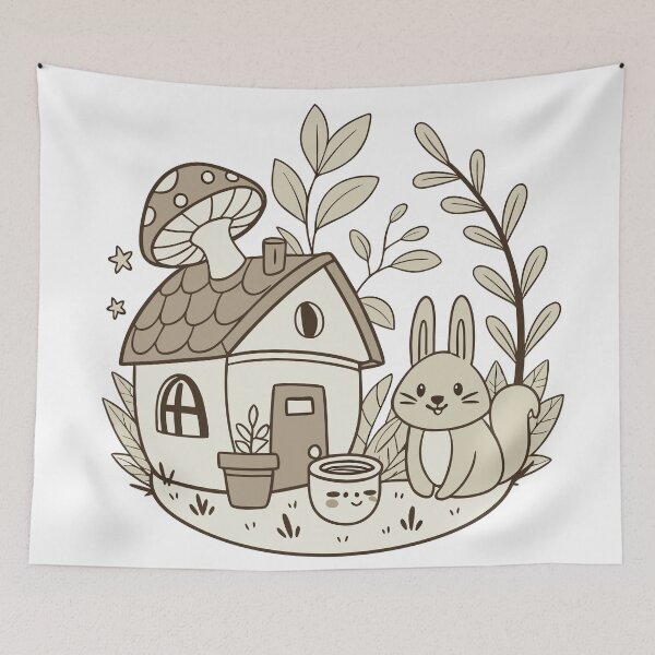 Item preview, Plant Mom Mushroom House – Cottagecore Forest designed and sold by hakobyans.
