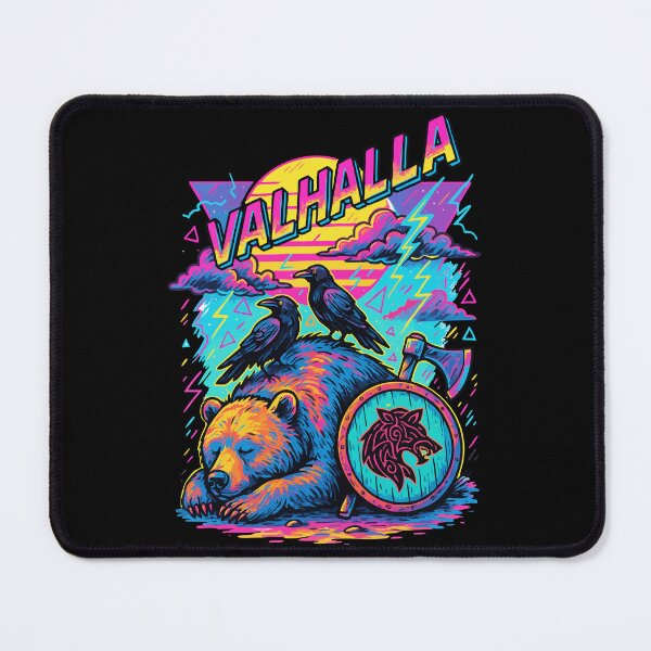 Item preview, Viking Bear Hugin Munin Ravens Valhalla Norse designed and sold by TomFrontierArt.