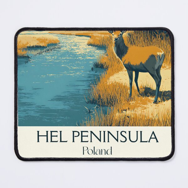 Item preview, Hel Peninsula Poster – Seaside Poland in Retro Style designed and sold by TuncGK.